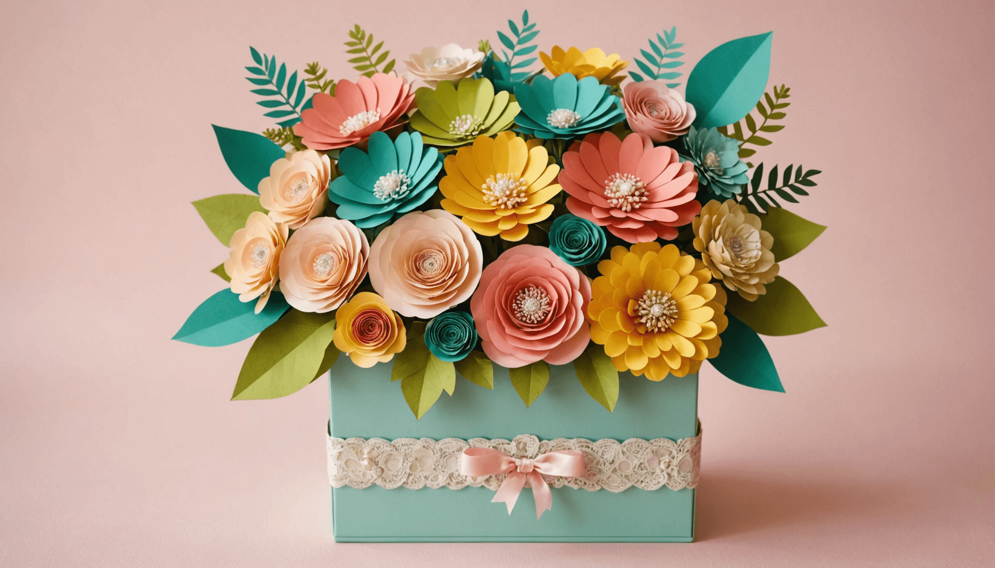 Paper Flower Crafts for Home Décor