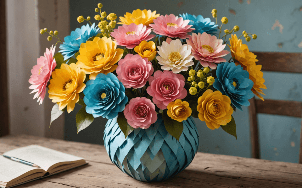 Paper Flower Crafts for Home Décor